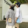 Bolsa Transversal Literária Transfronteiriça Cordão Bolsa Pequena Design de Nicho Moda Verão Leve Bolsa para Celular Bolsa de Pano de Armazenamento Japonesa e Coreana
