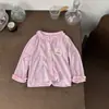 Estilo INS Verão Bebê Doce Gola com Babados Manga Longa Proteção Solar Cardigan para Bebês Meninas Roupas Finas com Proteção Solar