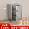 Gabinete de Retención de Muestras de Acero Inoxidable Gabinete Bajo Doble Cerradura Gabinete de Aditivos Alimentarios Puerta Única Almacenamiento de Archivos Caja de Almacenamiento Gabinete Pequeño
