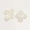 Aretes DIY de Resina con Forma de Flor Irregular de Cuatro Pétalos en Colores Gelatina Frescos de Primavera para Mujer, Accesorios para el Cabello