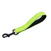 Correa reflectante para perros transfronteriza para perros medianos y grandes, correa corta acolchada de color sólido, correa para pasear perros mascota, retráctil