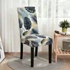 Fundas de silla impresas transfronterizas, fundas de silla de comedor elásticas de cobertura total, fundas de silla elásticas para mesas y sillas de comedor de hotel