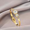 Pulsera de personalidad transfronteriza de acero de titanio para mujer, diseño de nicho, moda ins, joyería de mano que no se desvanece, fabricantes al por mayor