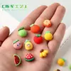 Acessórios de resina coloridos sólidos de frutas atacado pacote de material DIY feito à mão corda de cabelo acessórios de cabelo adesivos