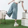 Pantalones Capri Finos de Mujer de Alta Gama Newtang Otoño-Verano 2026, de Color Claro, Talla Grande, Holgados de Pierna Ancha, de Longitud Media para Mujeres Petitas