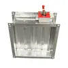 Amortiguador de humos y fuego de acero inoxidable cuadrado redondo 70 grados 280 grados galvanizado resistente a la corrosión válvula eléctrica de volumen de aire