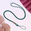 Lanyard para Teléfono de Cable Hecho a Mano Colgante de Nudo Plano Correa para el Cuello del Teléfono Correa Anti-Pérdida para Tarjetero y Unidad USB