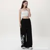 Pantalones de chándal Hip-Hop Transfronterizos Pantalones Casuales para Mujer Sueltos Estilo Americano High Street Retro Pantalones Deportivos de Danza Jazz para Hombre