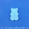 Acessórios de Resina de Ursinho Gummy Desenho Animado Simulado Material Decorativo Pingente Chaveiro para Sapato com Furo Case de Celular DIY