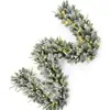 Decoraciones de corona de Navidad transfronterizas, adornos de vid de Navidad, colgantes para puertas, decoraciones para hoteles y centros comerciales, vides de bayas artificiales
