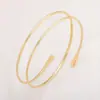 El Brazalete Metálico de Tres Hilos Geométricos Simples Más Vendido de Amazon para Europeo y Americano, Brazalete de Brazo Abierto Ajustable de Temperamento, Joyería