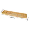 Novo Rack Retrátil Ajustável de Madeira de Bambu para Banheira Hotel SPA Casa Rack para Banheira Banho