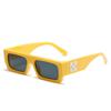 Óculos de sol X arrow europeus e americanos 2021 novos óculos de sol com armação retangular à prova de UV óculos lisos personalizados moda