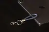 Llavero de langosta de cuero tejido círculo llavero de coche accesorios accesorios de llavero dorados creativos con cordón al por mayor