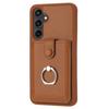 Adequado para Samsung A16 Porta Cartão Anel Capa de Celular A15 Capa de Celular para Cartões de Visita A14 Capa de Couro Anti-Queda em Estoque