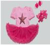 Traje de falda ha de algodón para niñas de verano 2024 0-2 años niñas pequeñas falda de malla fabricantes de ropa infantil en representación de