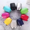 Vasos de Acero Inoxidable para Vino al por Mayor con Tapa, Juego de Vasos Aislados Personalizados, Tazas de Café de Viaje de 12 oz