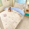Conjunto de cama para dormitório de algodão, três peças, algodão puro, novo modelo 2026, lençol de solteiro, capa de edredom, roupa de cama para estudantes, adequado para todas as estações