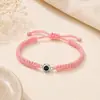 Pulsera de Proyección Personalizada Más Vendida en Comercio Exterior con Cuentas Negras Hechas a Mano y Cordón Tejido con Foto en Miniatura, un Regalo para Parejas y Mejores Amigos Europeos y Americanos