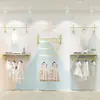 Tienda de Ropa Infantil Colgador de Ropa Exhibidor Dorado para Colgar en la Pared Decoración Creativa Tienda de Ropa para Niños Hombres y Mujeres Colgador de Ropa para Colgar
