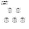 Tornillos de Plato de Aleación de Aluminio Meroca, Tornillos de Plato Coloridos para Modificación de Bicicleta Plegable, Tornillos de Plato Único, Tornillos de Plato Doble para Bicicleta de Carretera
