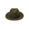 Chapéu de feltro de ovelha estilo europeu e americano moda ao ar livre fita de cor sólida chapéu de feltro decorativo de lã aba curta chapéu fedora de lã