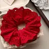 Scrunchie Floral Doce Estilo Coreano com Laço para Mulheres, Novo Elástico de Renda para Cabelo 2026, Acessório de Cabelo para Meninas