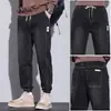 Jeans para Hombre 2026 Nuevo Estilo Primavera y Otoño Ropa de Trabajo Marca de Moda Sueltos Cónicos Hasta el Tobillo Pantalones Casuales Hombre Otoño
