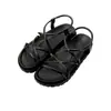 Sapatos Casuais ao Ar Livre Sandálias Romanas de Tira Cruzada com Dedo Aberto Sandálias Romanas Novas de Verão para Mulheres Sapatos que Aumentam a Altura All-match Atacado