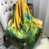 Bufanda de Seda Brocada Estilo Nuevo 2025 para Mujer, Primavera y Otoño, Elegante Versión Coreana, Bufanda de Seda Versátil de Hangzhou y Chal