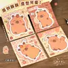 Notas Adhesivas con Forma Especial de Capibara Bloc de Notas Adhesivas Creativo de Dibujos Animados para Estudiantes Notas de Mensajes de Alto Valor N Veces