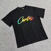 Camiseta básica de verano europea y americana unisex de manga corta estampada Diseño americano de alta calle Letra distintiva t