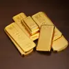Lingotes de Oro Macizo de Aleación, Lingotes de Oro de Aleación de Riqueza, Ladrillos de Oro de Colección para el Hogar, Adornos de Regalo