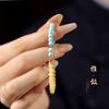 Pulsera Guofeng Magnesita Cera de Abeja Piedra Cloisonné Koi para Mujer Fina Simple de una Sola Vuelta Apilable Pulsera Joyería Lote
