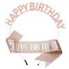 Diadema de fiesta de cumpleaños europea y americana con letras FELIZ CUMPLEAÑOS diadema de feliz cumpleaños fabricantes de origen