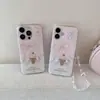 Nueva Funda para Teléfono Gato Celebridad de Internet iPhone16promax para Apple 15Pro Cadena para Colgar 14 Japón y Corea del Sur 13P Mujeres