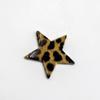 Accesorios de joyería hechos a mano DIY, temperamento, estampado de leopardo, hueco, redondo, estrella de cinco puntas, diamante, resina, colgante, material de joyería para la oreja