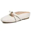 2026 Novos Sapatos Baixos Estilo Francês Inspirados em Chanel com Laço para Mulheres, Sapatos de Calçar Raso para Uso Noturno
