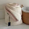 Touca de Algodão Pequena Floral Estilo Coreano Colcha de Gaze Colcha de Inverno Colcha de Primavera e Outono Acolchoada Veludo Acalmador para Bebê Colcha de Renda