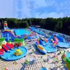 Equipamento de Diversão para Parque Aquático Tobogã Combinado Piscina Inflável Boia Aquática Brinquedo de Diversão ao Ar Livre Fabricante
