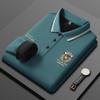 Camiseta Polo de Algodón Grueso con Forro Polar Paul Winter para Hombre, con Solapa Bordada, Manga Larga, Suéter Cálido para Capa Base