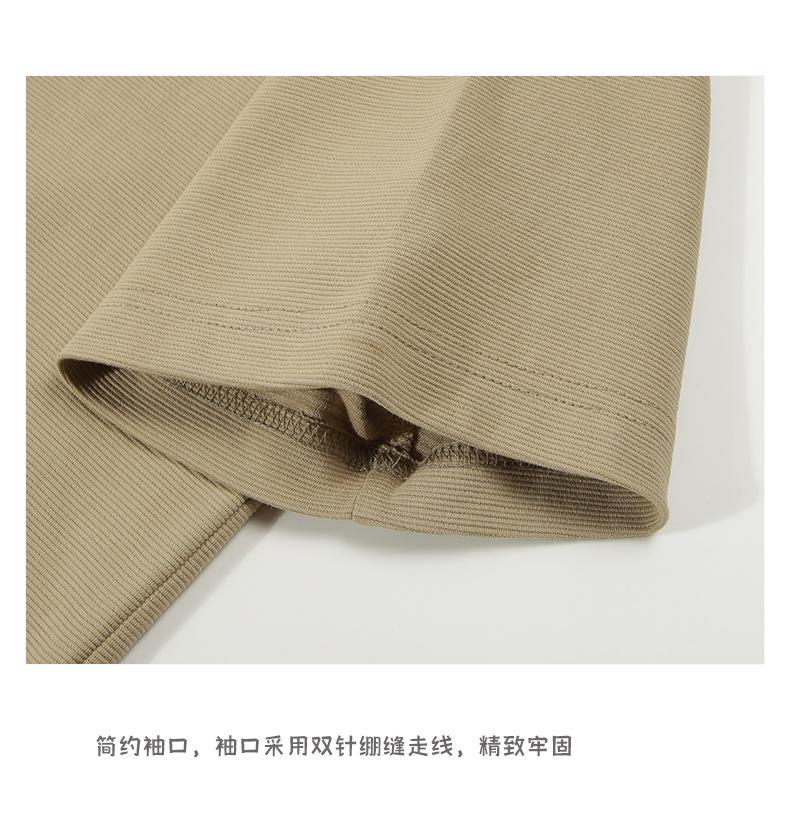 登爵男装高级亨利衫t恤男短袖夏季宽松透气设计感亨利领半袖 (