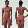 Conjunto de Ropa de Yoga de Onda Pequeña de Verano Transfronterizo para Mujer, Talla Grande Lycra Secado Rápido Ropa Deportiva para Correr y Fitness Conjunto de Dos Piezas