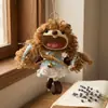 Muñeca de Cáscara de Fruta Natural Kit de Materiales Hecho a Mano para DIY, Muñeca de Vaina de Frijol Producto Terminado, Colgante de Carrillón de Viento de Fruta, Regalo del Día de San Valentín
