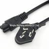Cabo de Alimentação com Plug Hexagonal Padrão Nacional Cabo de Alimentação com Plug Padrão Nacional e Cauda de Flor de Ameixa Cabo de Alimentação de Três Vias Cobre Puro Padrão Nacional