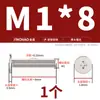 Tornillos de Cabeza Plana Delgada niquelados, de Forma Delgada, de Borde Delgado, Cabeza Plana Grande, Cabeza Plana Negra, Tornillos Phillips, Cabeza Plana M2M3M4M5M6