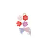 Colgante de Perla de Lirio del Valle Colorido Dopamina Pendientes de Flor de Seda Retorcida Hechos a Mano con Cuentas Accesorios de Flor para Zapatos Bolsas