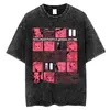 Camiseta Lavada Vintage de Anime Japonés Nana Osaki Okazaki Shinichi