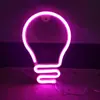Bombilla LED Luz de Neón Colgante de Pared Luz Ambiental Popular para Check-In E-Sports Habitación Infantil Bar Habitación de Niña Decoración