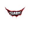 Comercio exterior Halloween labios de sangre calcomanía para coche labios de payaso malvado calcomanía reflectante para casco de motocicleta P158